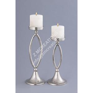 Ensemble de bougeoirs modernes en métal faits à la main, durables et antidérapants, pour mariages et Noël, décoration de table de salon - Product Image 1