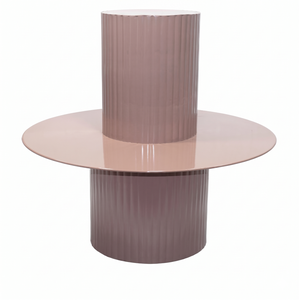 Table basse classique en métal, table d'appoint en fer et acier, mobilier de salon, hôtel, restaurant, export en gros - Product Image 2
