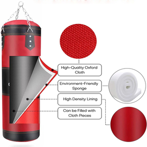 Kit de Montaje para Saco de Boxeo de Alta Resistencia con Cadena de Acero Inoxidable y Mosquetón para Montaje en Pared, Ideal para Entrenamiento en Casa o Gimnasio - Product Image 3