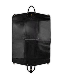 Handmade Genuine Leather Classic Luxury Water Resistant Lightweight Suit Carrier Foldable Garment Bag Heavy-Duty Zipper Casual - Product Image 5