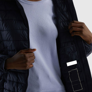 Veste matelassée décontractée pour femme, manteau d'hiver rembourré, chaud, léger, à capuche, isolé, vêtements d'extérieur, vente en gros OEM, usine - Product Image 2