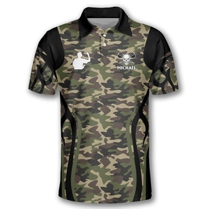 เสื้อพิมพ์ลายดิจิตอล 3 มิติ สำหรับเกมปาลูกดอก แบบซับลิเมชั่นสั่งทำพิเศษ พิมพ์ลายทั่วตัว พร้อมโลโก้และหมายเลขทีมตามสั่ง - Product Image 2