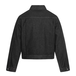 Mens Vintage Black Denim <b>Jacket</b> <b>Gothic</b> Punk Streetwear Jean <b>Jacket</b> Metal Buckle Distressed Cropped <b>Jacket</b> Custom - Product Image 3