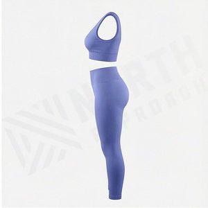 Conjunto Deportivo de Yoga y Fitness para Mujer, Diseño Original, Top con Efecto Push-Up, Ropa Deportiva de Alta Calidad para Gimnasio - Product Image 3