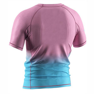 Prix d'usine, vente chaude, rashguard personnalisé UPF50+, respirant, polyester/nylon 120g, best-seller, nouveau design pour hommes - Product Image 4