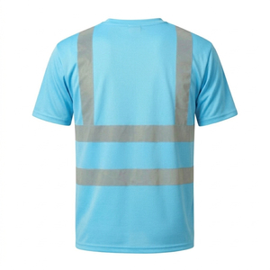 T-shirt haute visibilité personnalisé, design réfléchissant, vêtements de sécurité pour travaux de construction, vêtements réfléchissants, chemise de sécurité pour hommes - Product Image 2