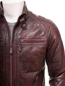 Chaqueta de Cuero para Hombre de Alta Calidad, Talla 6XL, con Tela de Lona, Bolsillos Decorativos, Personalizada, Expresa tu Individualidad - Product Image 4