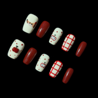 Ongles artificiels faits à la main réutilisables Livraison rapide Vente en gros Designs variés ODM Fabriqués sur commande Artisanat exquis Qualité salon