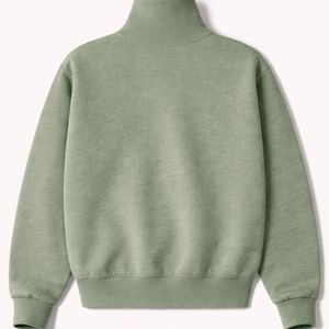 Sudaderas de cuello alto de algodón grueso de nuevo estilo para mujer, mangas largas, cintura elástica, personalizables con tu logo, unisex - Product Image 2