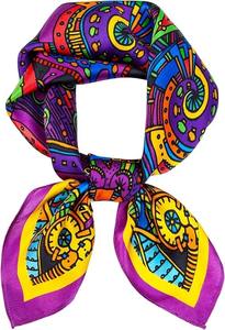 Écharpe en satin de soie unie personnalisable à peindre, vente en gros, écharpes en soie unie, design de luxe, écharpe en satin de soie - Product Image 5