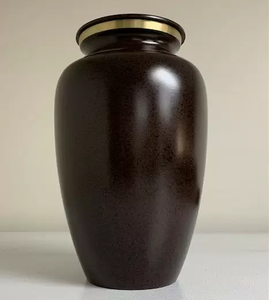 Urna Funeraria Clásica Negra Antigua para Cenizas de Adultos, Urna de Metal para Cremación, Estilo Americano/Europeo - Product Image 5