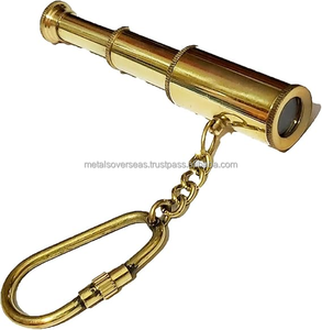 Porte-clés décoratif pour la maison, en laiton artisanal, télescope en laiton, porte-clés maritime, cadeau nautique, porte-clés nautique pour vélo, voiture - Product Image 6