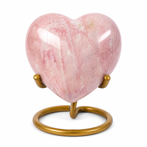 White Foot print Brass Engraved Heart <b>Keepsake</b> Pet Cremation Urn with Stand European Style Eco-Friendly Ashes <b>Memorial</b> - Product Image 4