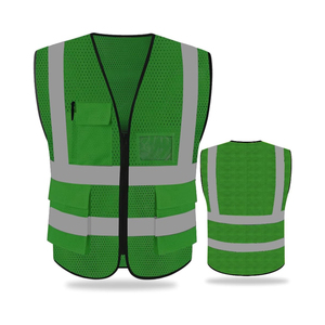 Gilet de sécurité personnalisé avec logo, haute visibilité, vêtements de travail avec panneaux réfléchissants, options de conception personnalisées pour les équipes de sécurité, construction - Product Image 2