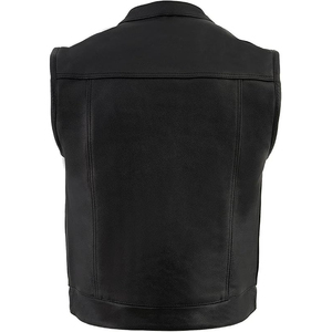 Chaleco de Cuero Genuino Samroz Sports para Hombre, Cuello en V, Cierre de Cremallera, Transpirable, de Secado Rápido, Ajuste Personalizado, Ropa Exterior Casual de Invierno - Product Image 4