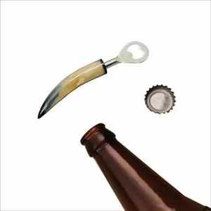 Ouvre-bouteille vintage en corne de buffle, outil de cuisine artisanal unique, tire-bouchons et ouvre-bouteilles, cadeau de déménagement - Product Image 1