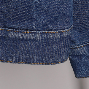 Veste en jean décontractée pour homme 100% coton, denim bleu épais, confortable, marque privée disponible, commande en gros - Product Image 5