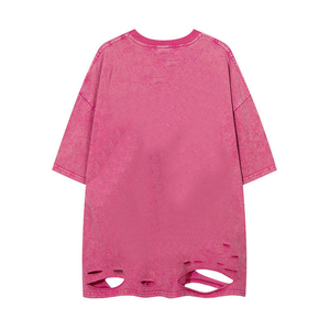 T-shirt homme col rond à manches courtes en coton respirant et doux, style streetwear, délavé à l'acide, effet soleil, effet usé, coupe classique - Product Image 6