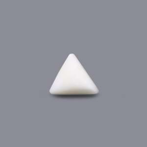Natural White Coral Oval Cabochon Loose Gemstone 6.3 Carat Certified Wholesale - Product Image 2