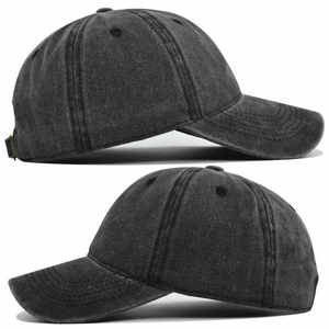 Artículos de moda - Gorra de béisbol de algodón lavado y desgastado de 6 piezas - Product Image 6