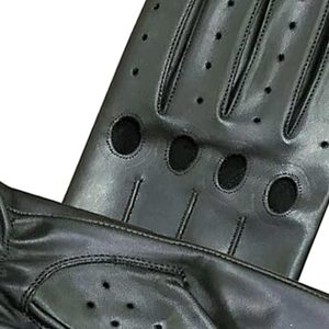 Gants d'hiver en cuir pour vélo, longueur poignet, thermiques, compatibles écran tactile, non doublés, décontractés pour le cyclisme, les fêtes, les sports, les voyages, les activités de plein air et le quotidien - Product Image 5