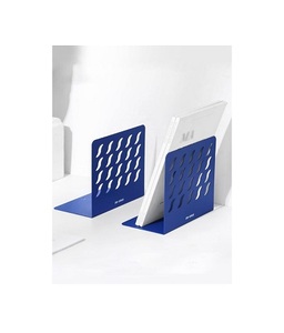 Sujetalibros de hierro rústico, soporte para libros pesado de primera calidad, ideal para almacenamiento decorativo en el hogar, biblioteca u oficina - Product Image 4