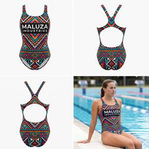 Traje de Baño Personalizado Sublimado de Cuerpo Entero, Sexy, Ecológico, Ligero, sin Mangas, con Protección UV para Mujer, Directo de Fábrica - Product Image 4