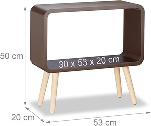 Modern Midcentury Nightstand With Wooden Legs White <b>Storage</b> Table For Bedroom other Furniture - Product Image 2