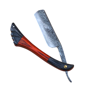 Handmade Damascus Steel Personalized Straight <b>Razor</b> Groomsman Shaving Ready Classic Barber Blade <b>Men</b> Thanksgiving Christmas Gift - Product Image 3