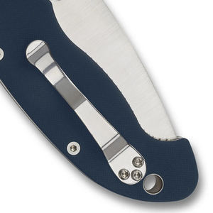 Navajas Plegables Azul Marino con Hoja de Acero Inoxidable de Borde Liso Plateado, Mango Ergonómico, Bloqueo Deslizante y Portátiles - Product Image 6