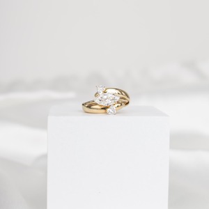 Anillo de Compromiso Minimalista con Diamante Cultivado en Laboratorio de Corte Marquesa de 3 Quilates, Oro Sólido de 14K, Certificado IGI, Joyería Fina para Mujer, Regalo - Product Image 4