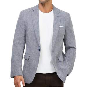 2025 Men's Casual Sport Slim Fit <b>Blazer</b> Printed One <b>Button</b> & Double Breasted Sport Coat Jacket Lightweight - Product Image 3