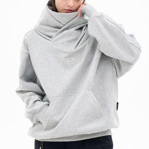 Ensemble de survêtement hiver en coton 100% pour homme, coupe oversize, avec capuche intégrale respirante, style urbain, fermeture éclair, jogging - Product Image 4
