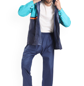 New RTS Custom Logo Men's Nylon <b>Wind</b> <b>Breaker</b> Contrast Panel With Pant Set For Summer Breathable Set Highstreet Zipper Jacket - Product Image 3