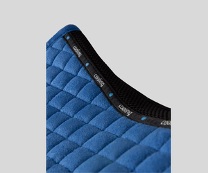 Tapis de selle professionnel personnalisé en laine avec doublure en polaire écologique et rembourrage en polyester, style saut d'obstacles, avec boucles - Product Image 2