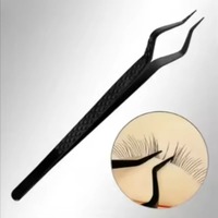 INSTRUMENTS CHIRURGICAUX BAFA Pince à épiler droite personnalisée pour isolation des sourcils en acier inoxydable légère, durable et lavable