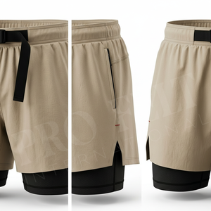 Shorts de sport pour homme, grande taille, personnalisés, confortables, imprimés DTF, couleur unie, pour entraînement, jogging et musculation - Product Image 4