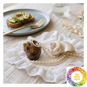 Anneau de serviette en nacre fait main, décoration de table côtière pour mariage, dîner, restaurant et repas à domicile - Product Image 4