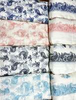 Tissu brodé malté, tissu en coton personnalisé, tissu fantaisie, tissus textiles, tissu brodé, tissu pour abaya, tissu pour caftan, vente en gros