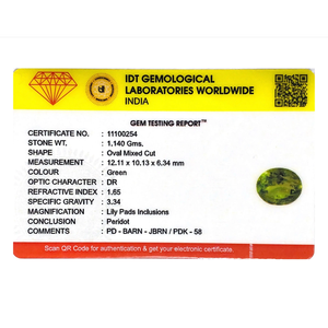 Natural Peridot 5.7 Carat Loose Gemstone for Fine Jewelry - Product Image 4