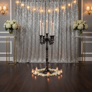 Customizable Centerpiece Metal Decoration Candelabra Wedding Entryway & Floor centerpiece <b>candlestick</b> Holder Tabletop Lighting - Product Image 2