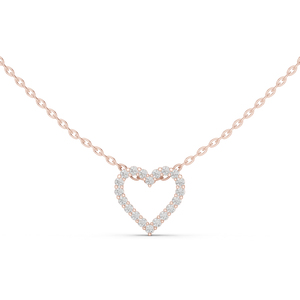 Colgante de Diamante Redondo Cultivado en Laboratorio en Oro Blanco de 14K para Mujer |   Ropa de Novia |   Diamante Cultivado Nuevo - Product Image 3