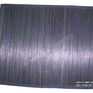 Handwoven black Patterned Table Mat Eco Friendly Cotton Jute Blend Durable Dining <b>Placemat</b> for Home Kitchen Use - Product Image 1