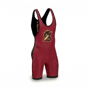 Reversibele custom worstel singlets, full sublimatie, high performance compressie powerlifting singlets, jeugd & volwassen maten - Product Image 5