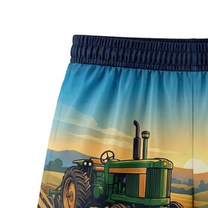 Shorts de football personnalisés pour la ferme, sublimés, légers, en tissu durable, taille élastique, coupe confortable pour les vêtements de sport actifs - Product Image 4