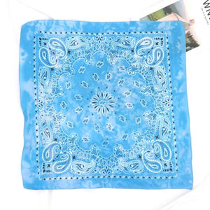 Écharpe carrée unisexe style hip-hop – Bandana sans couture à motif Paisley Tie Dye |   Bandeau multi-usages pour le cyclisme et les activités de plein air - Product Image 6