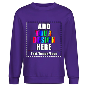 Customizable <b>Men</b>’s Fleece <b>Pullover</b> - 100% Breathable Organic Cotton - Personalized Logo & Text Embroidery Options - Product Image 4