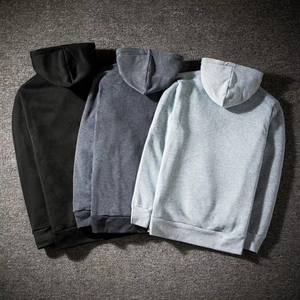 Sudadera con Capucha Negra para Hombre con Forro Amarillo y Bolsillos, Cierre de Botones, Estilo Casual, Corte Regular, para Otoño - Product Image 2