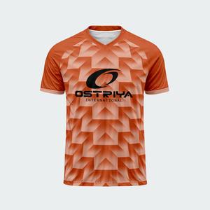Maillot de football léger et tendance à col en V pour adultes, vêtements de sport personnalisés avec impression de nom couleur unie, haute qualité 2026 - Product Image 3