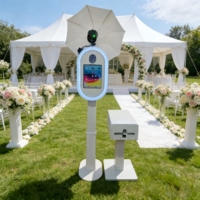 Cabine photo rotative à 360 degrés portable pour mariage, fête d'anniversaire, piste de danse, diffusion en direct